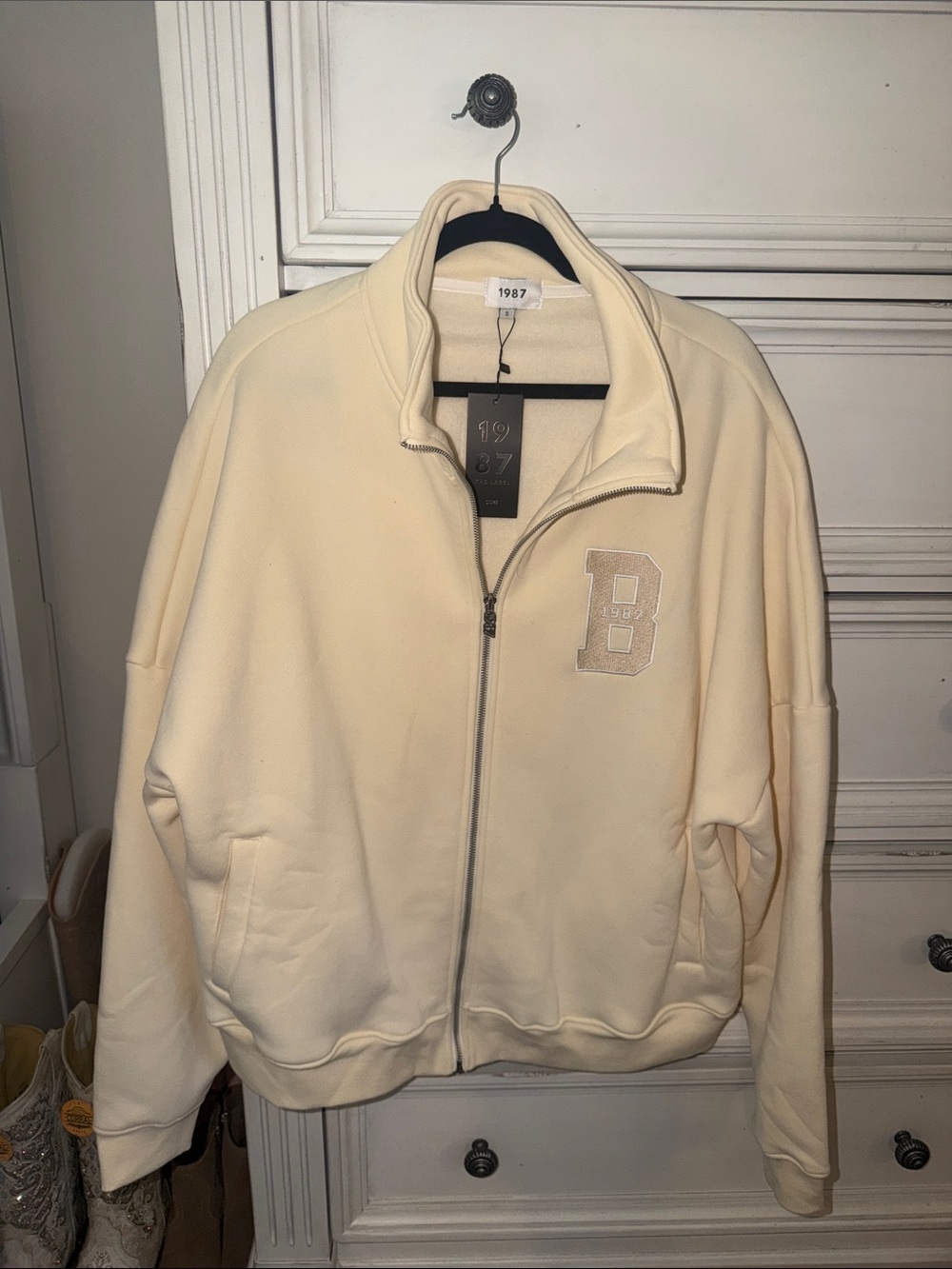 Shop 1987 Brand Boston Light Yellow Zip-Front Women’s Jacket